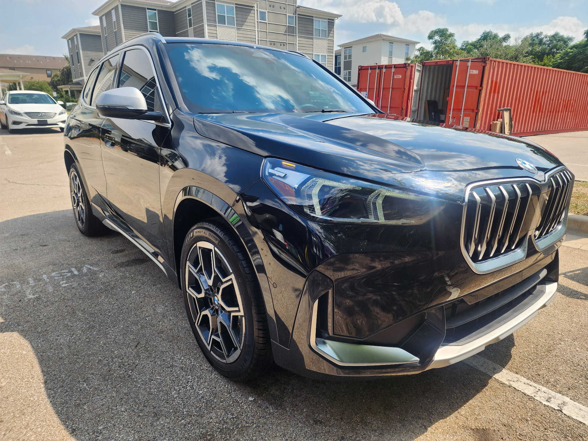 BMW X1 clean after its Waco Shine detail